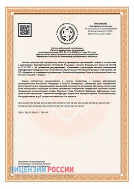 Приложение СТО 03.080.02033720.1-2020 (Образец) Набережные Челны Сертификат СТО 03.080.02033720.1-2020