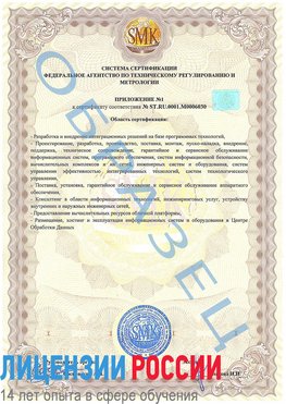 Образец сертификата соответствия (приложение) Набережные Челны Сертификат ISO 27001