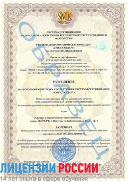 Образец разрешение Набережные Челны Сертификат ISO 50001