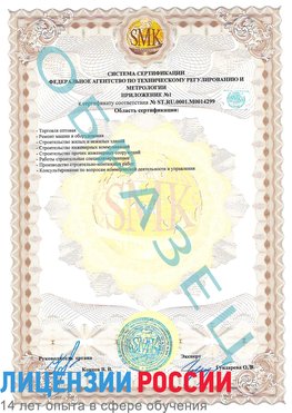 Образец сертификата соответствия (приложение) Набережные Челны Сертификат ISO 14001